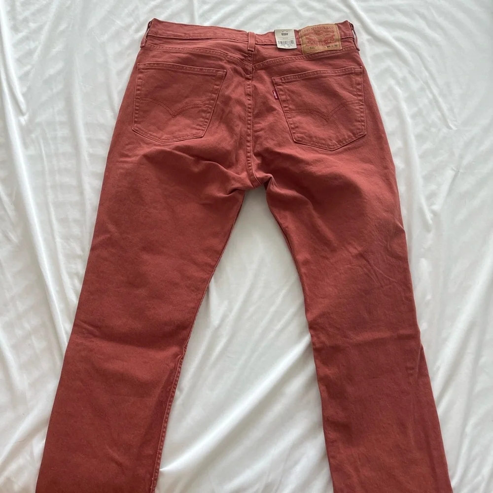 NWT Levi’s 511 Slim Stretch Jeans - Rust - Picture 3 of 6